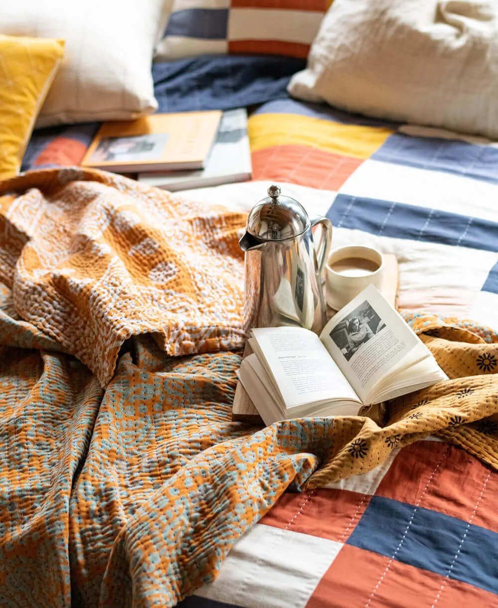 Kantha Quilt Throw - No. 240535