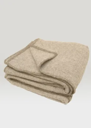 Kerry Woollen Mills 100% Irish Wool Blanket | Fawn