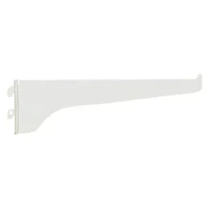 Knape & Vogt 180 Series 8 In. White Steel Regular-Duty Single-Slot Shelf Bracket