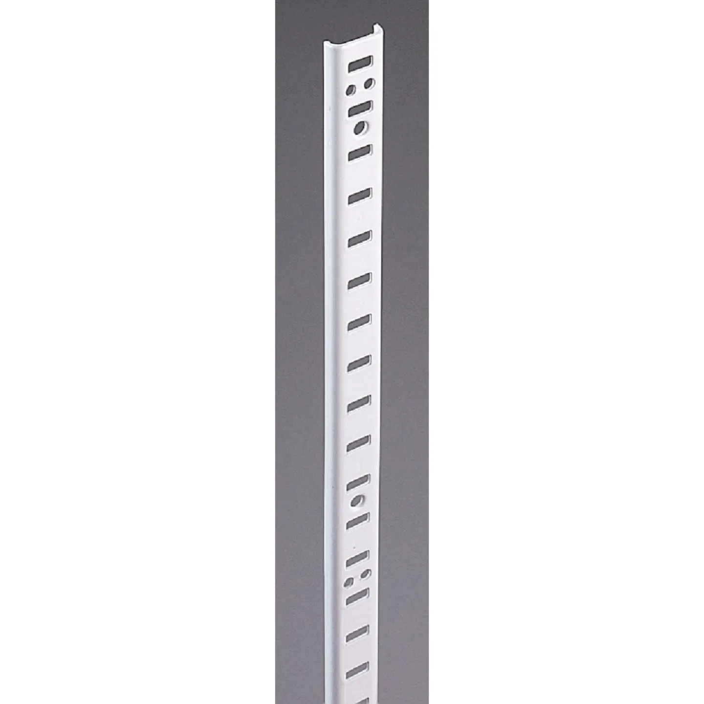 Knape & Vogt 255 Series 72 In. Zinc-Plated Steel Mortise-Mount Pilaster Shelf Standard