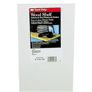 Knape & Vogt 8 In. x 24 In. White All-Purpose Shelf