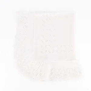Knit Baby Blanket - Ivory