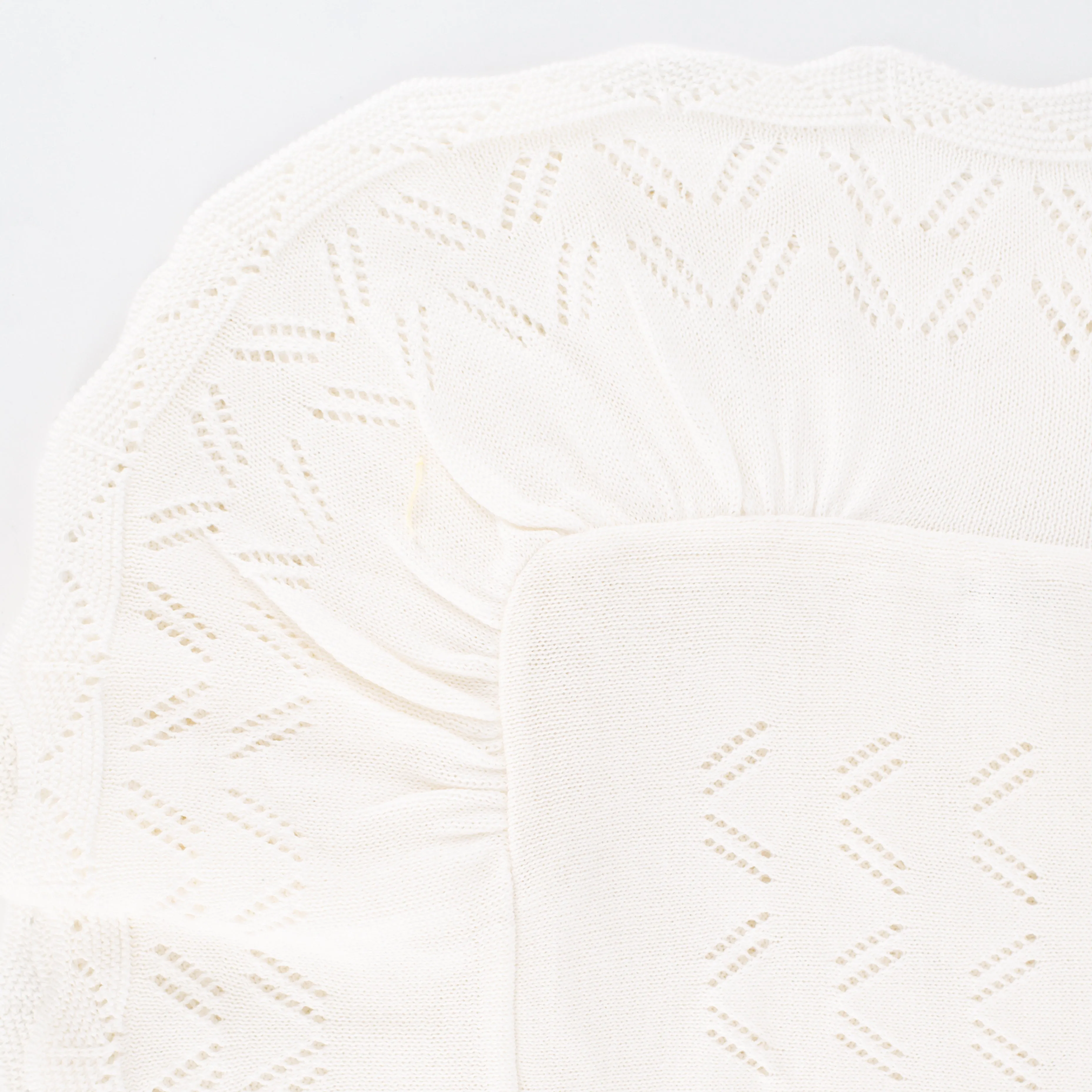 Knit Baby Blanket - Ivory