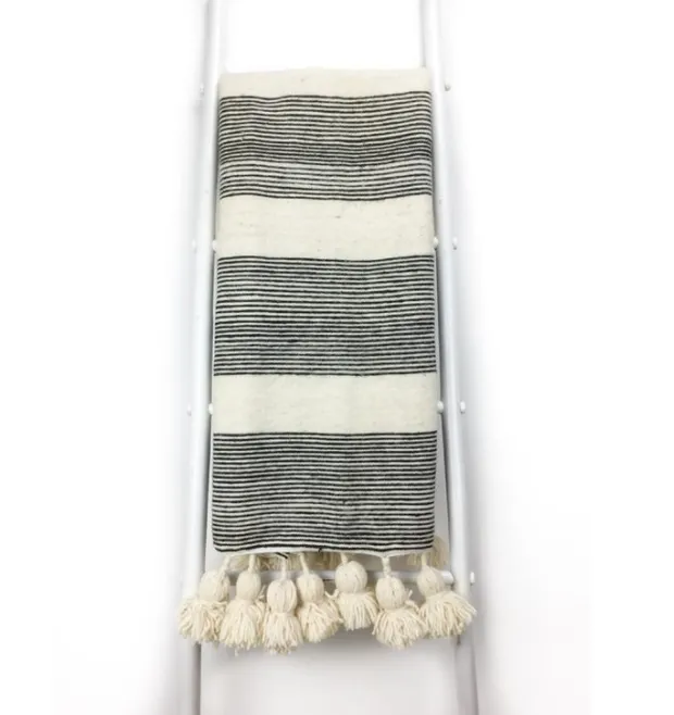 Laila Wool Throw Blanket, Two Sizes