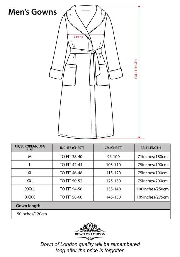 Lightweight Men's Dressing Gown - Gatsby Paisley Blue