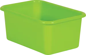 Lime Small Plastic Storage Bin