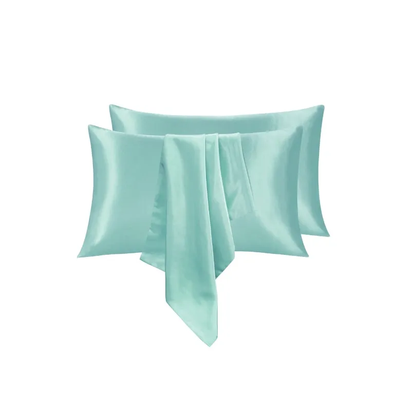 Linenova Silky Smooth Satin King Pillowcase 2 Pack