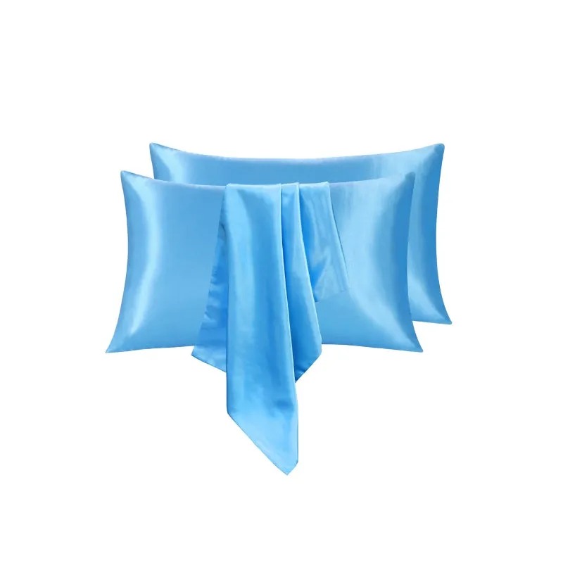 Linenova Silky Smooth Satin King Pillowcase 2 Pack