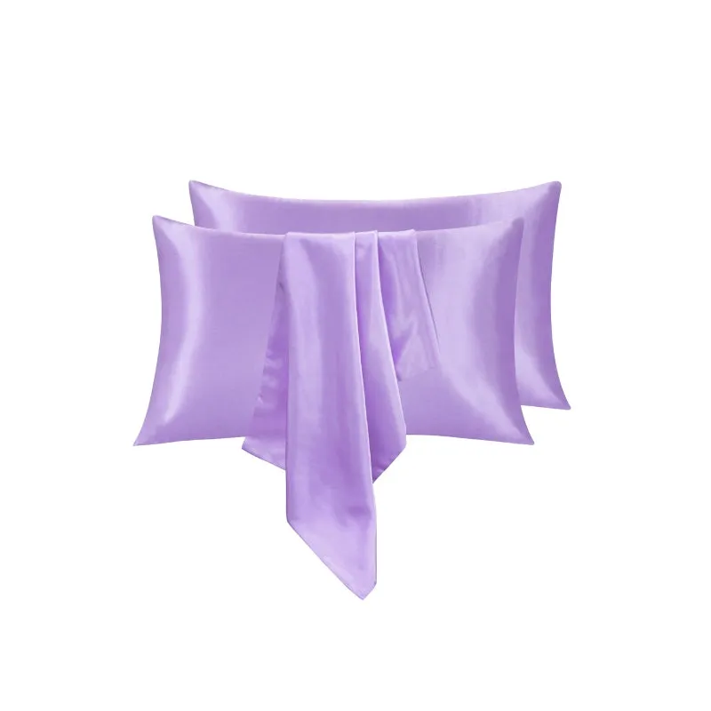Linenova Silky Smooth Satin King Pillowcase 2 Pack