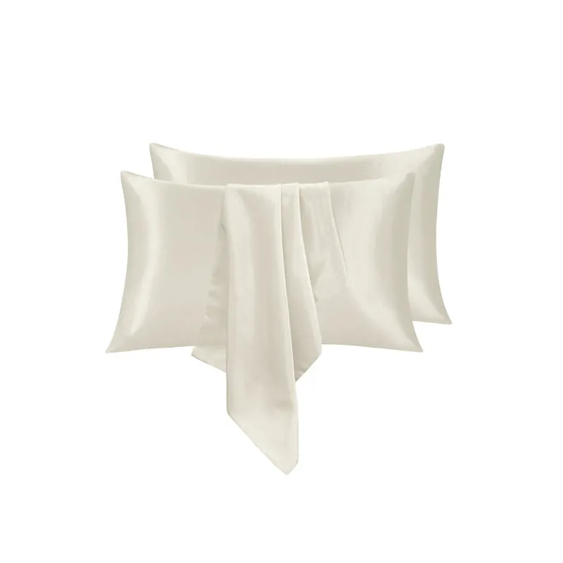 Linenova Silky Smooth Satin King Pillowcase 2 Pack