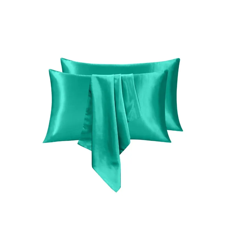 Linenova Silky Smooth Satin King Pillowcase 2 Pack