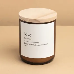 'LOVE' - Dictionary Meaning Soy Candle