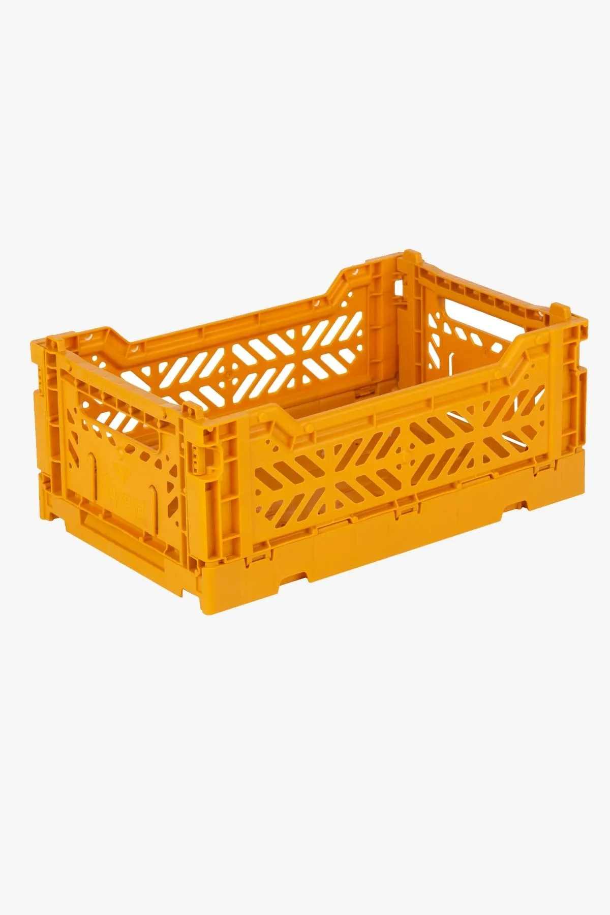 Luna Crates 3-Pack Utility Stackable Crates Mustard