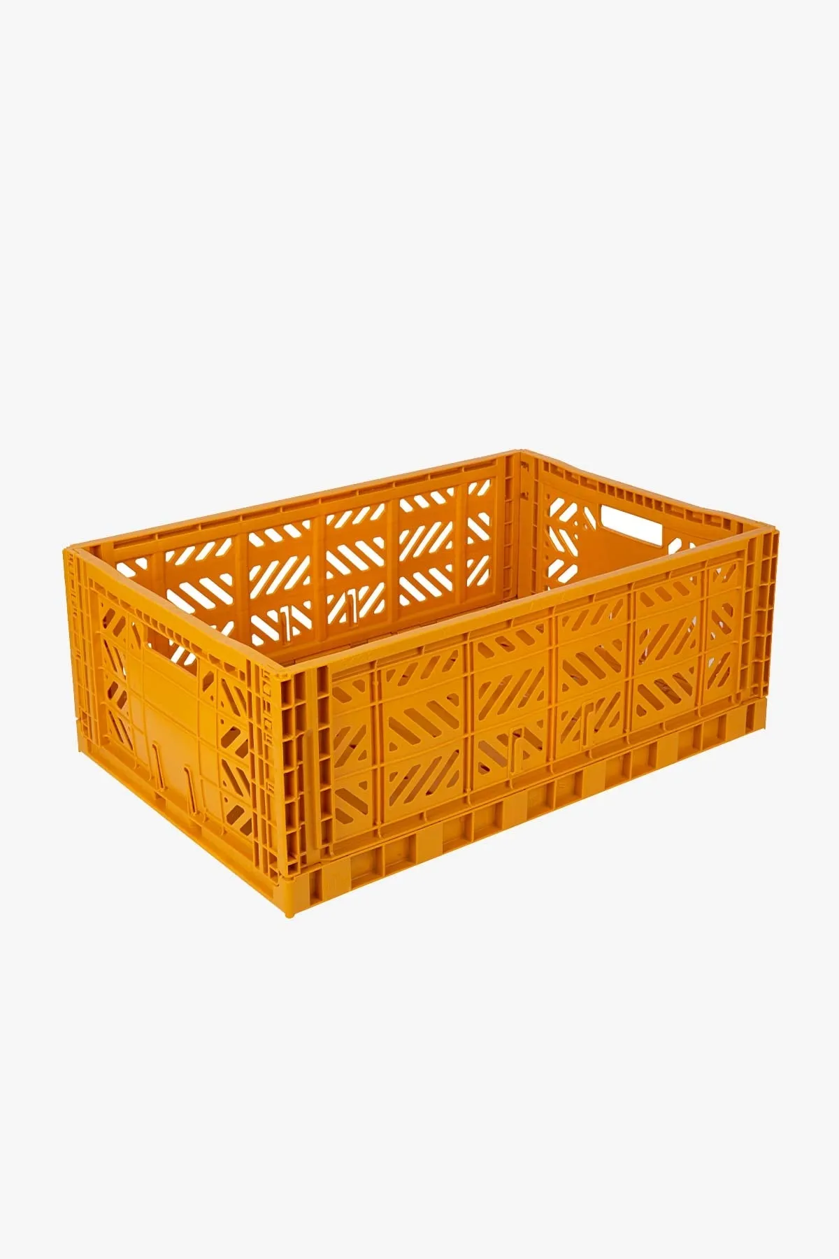 Luna Crates 3-Pack Utility Stackable Crates Mustard
