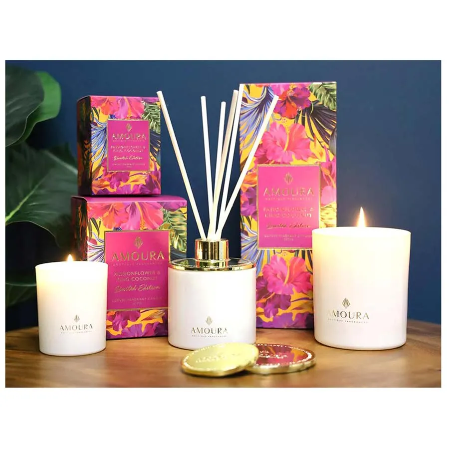 Luxury Fragrant Candle - Passionflower & King Coconut
