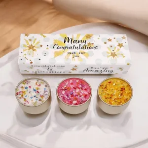 Many Congratulations Candles Trio Set