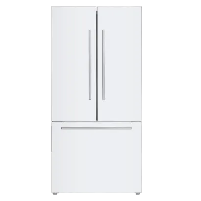 Marathon MFF208WFD 20.8 cu.ft. White French Door Bottom  Mount Frost Free Refrigerator
