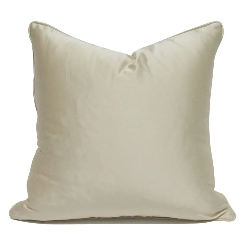Modern Abstract Beige Throw Cushion