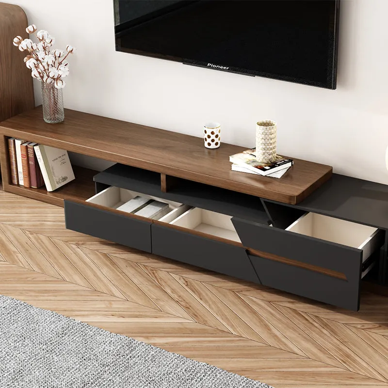 Modern Style Jowers Tv Unit Black And Walnut
