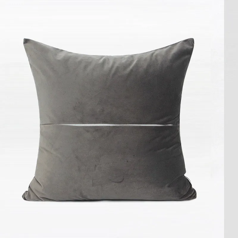 Modern Taupe and Grey Throw Cushion
