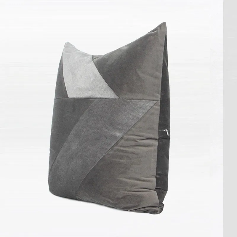 Modern Taupe and Grey Throw Cushion