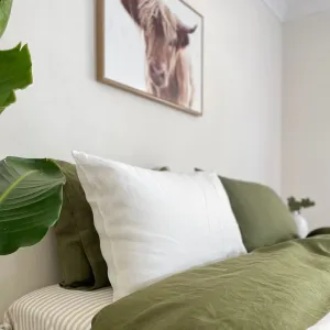 Moss Linen Pillowcases Pair