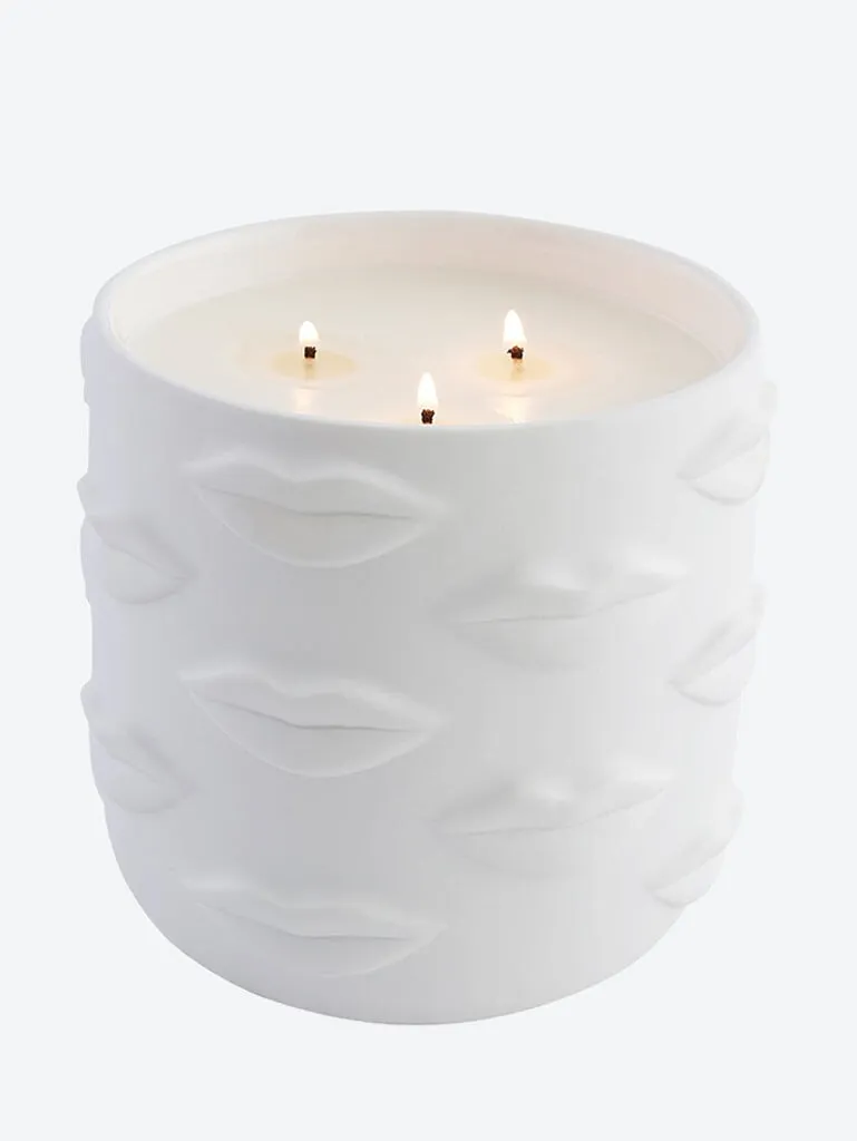 MUSE BOUCHE 3 WICK CANDLE WHITE