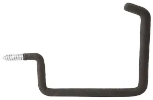 National Hardware 2121BC N112-022 Storage Screw Hook, 50 lb, Steel, Black :EA: QUANTITY: 1