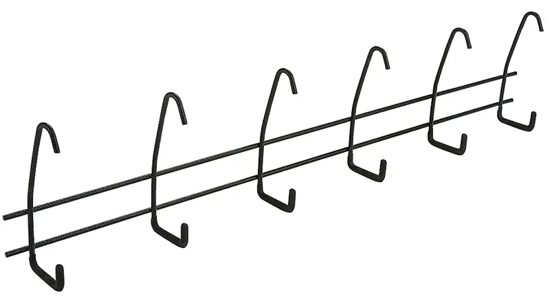 National Hardware V2420 N112-086 Storage Hanger, 10 lb, Steel, Black :CD: QUANTITY: 1