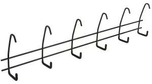 National Hardware V2420 N112-086 Storage Hanger, 10 lb, Steel, Black :CD: QUANTITY: 1