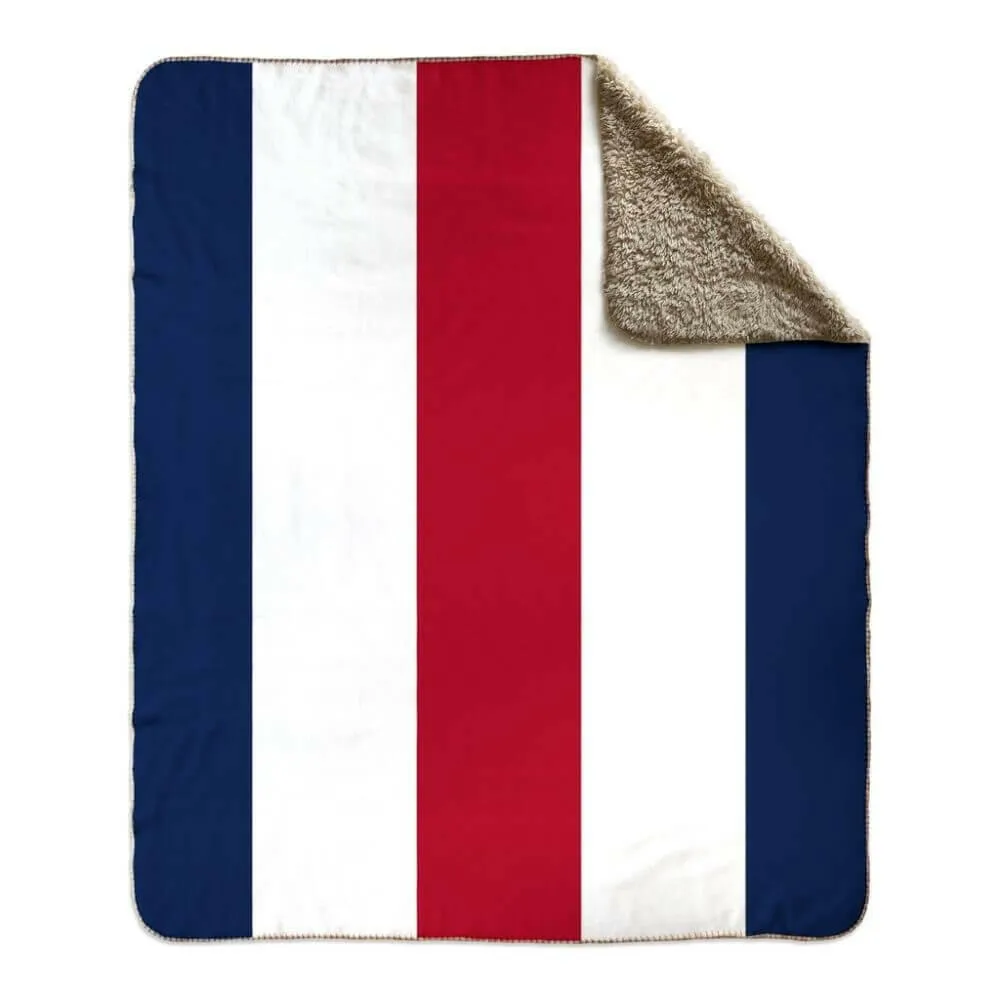 Nautical Signal Flag Fleece Sherpa Blanket, Choose A-Z