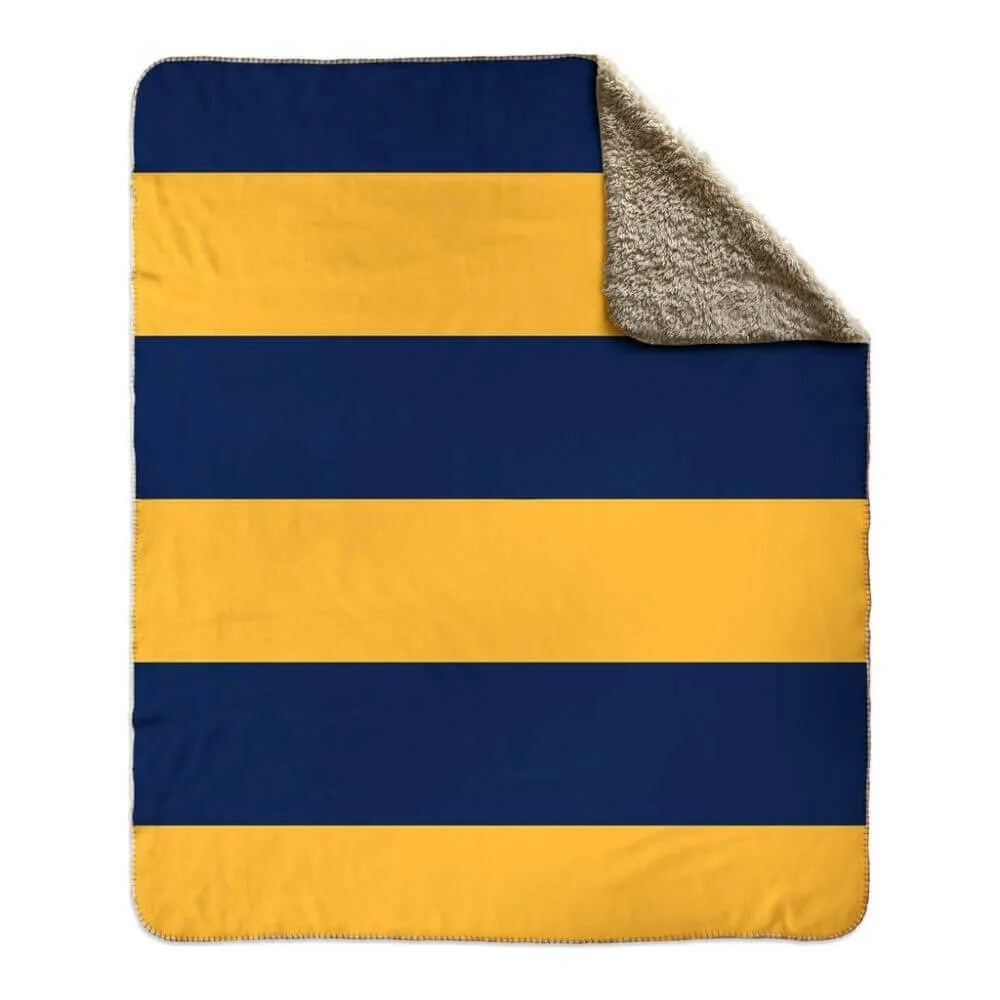Nautical Signal Flag Fleece Sherpa Blanket, Choose A-Z