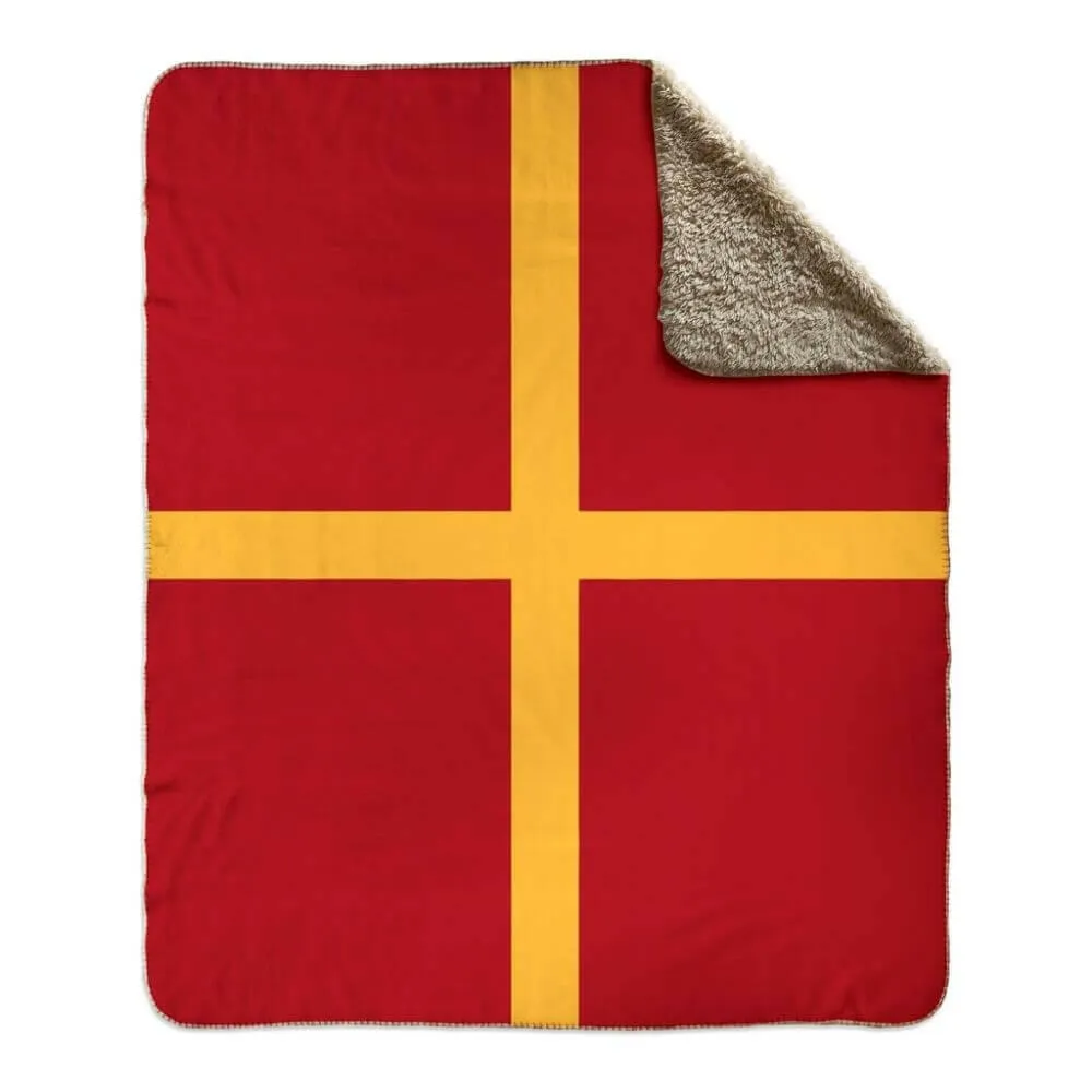 Nautical Signal Flag Fleece Sherpa Blanket, Choose A-Z
