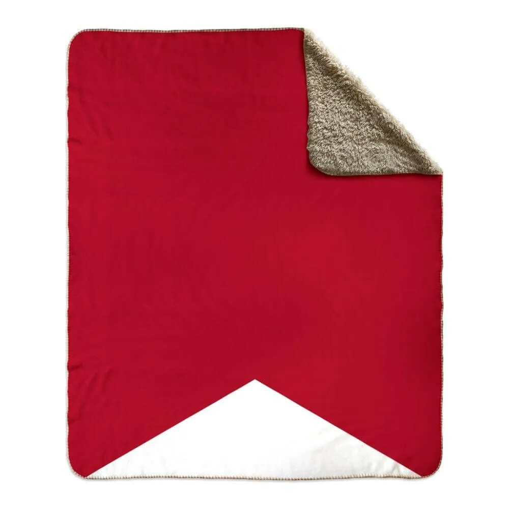 Nautical Signal Flag Fleece Sherpa Blanket, Choose A-Z