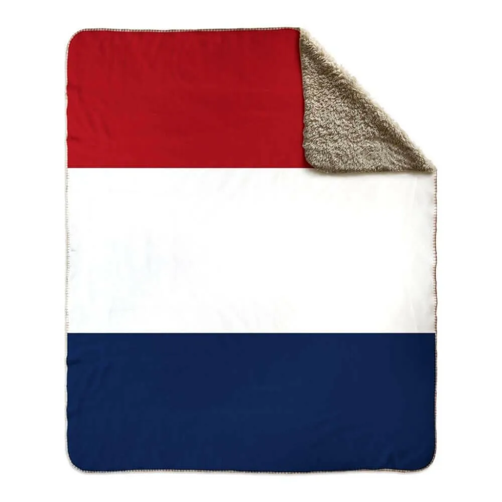 Nautical Signal Flag Fleece Sherpa Blanket, Choose A-Z