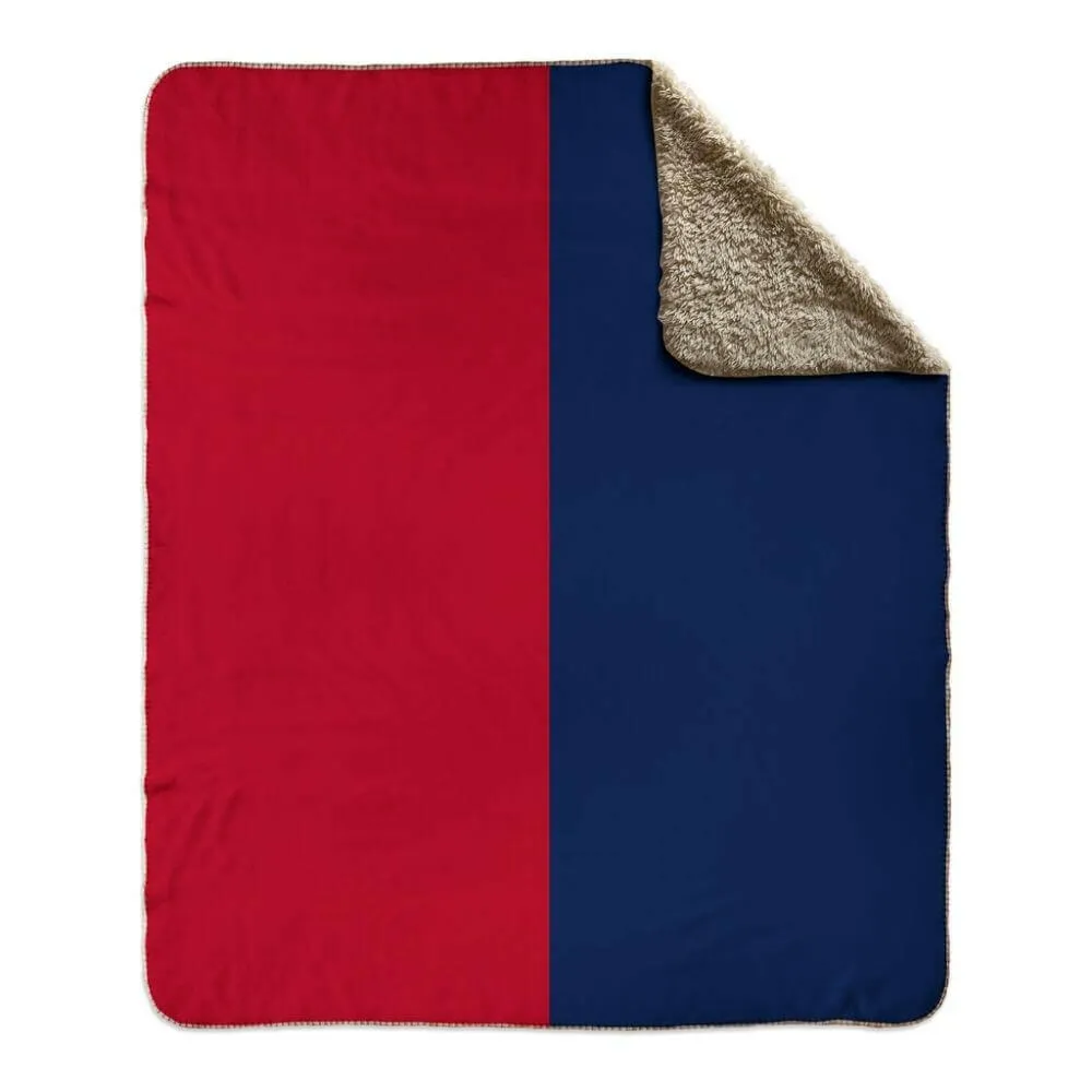 Nautical Signal Flag Fleece Sherpa Blanket, Choose A-Z