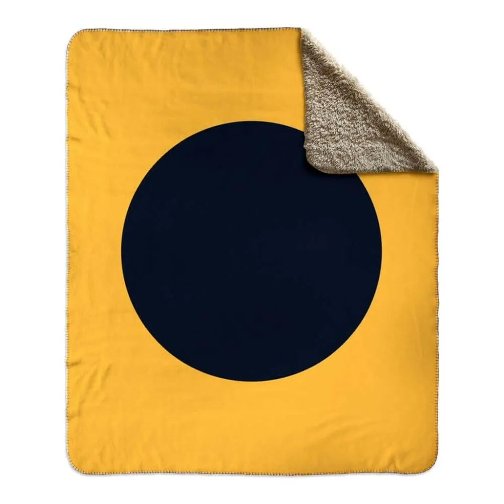 Nautical Signal Flag Fleece Sherpa Blanket, Choose A-Z