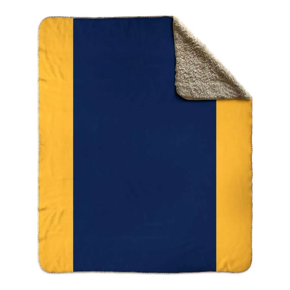 Nautical Signal Flag Fleece Sherpa Blanket, Choose A-Z