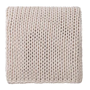 Neiva Cotton Blanket [Off-White melange]