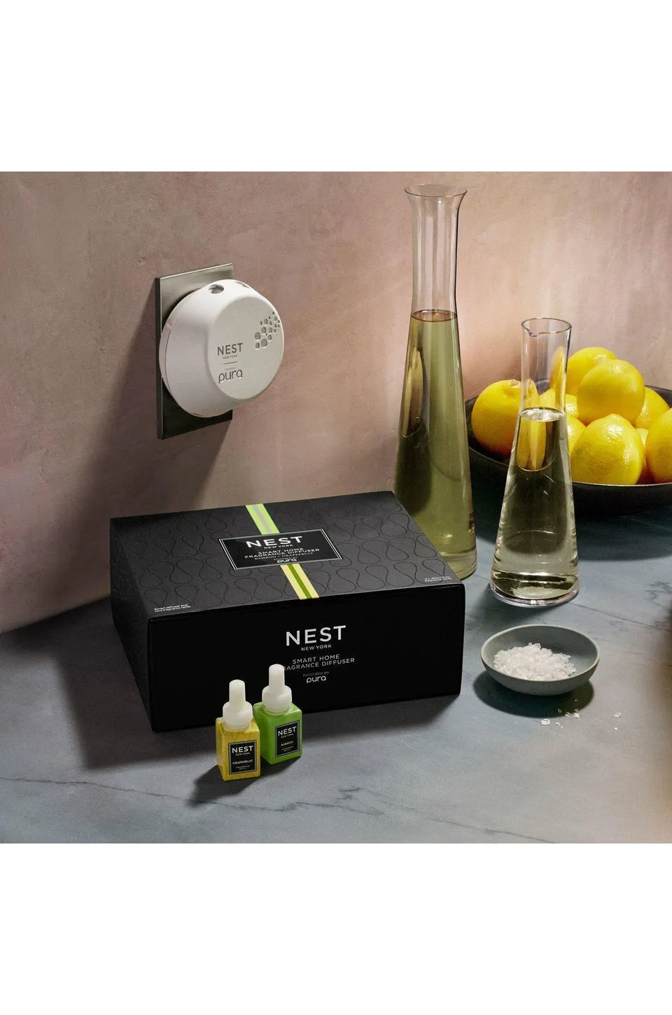 Nest Pura Bamboo & Grapefruit Smart Home Fragrance Diffuser