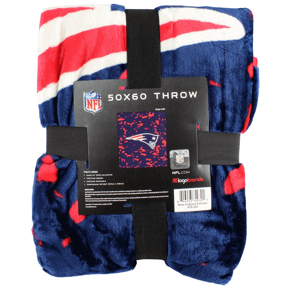 New England Patriots Throw Blanket, 50" x 60"
