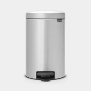 NEWICON 12L PEDAL BIN  - Metallic Grey