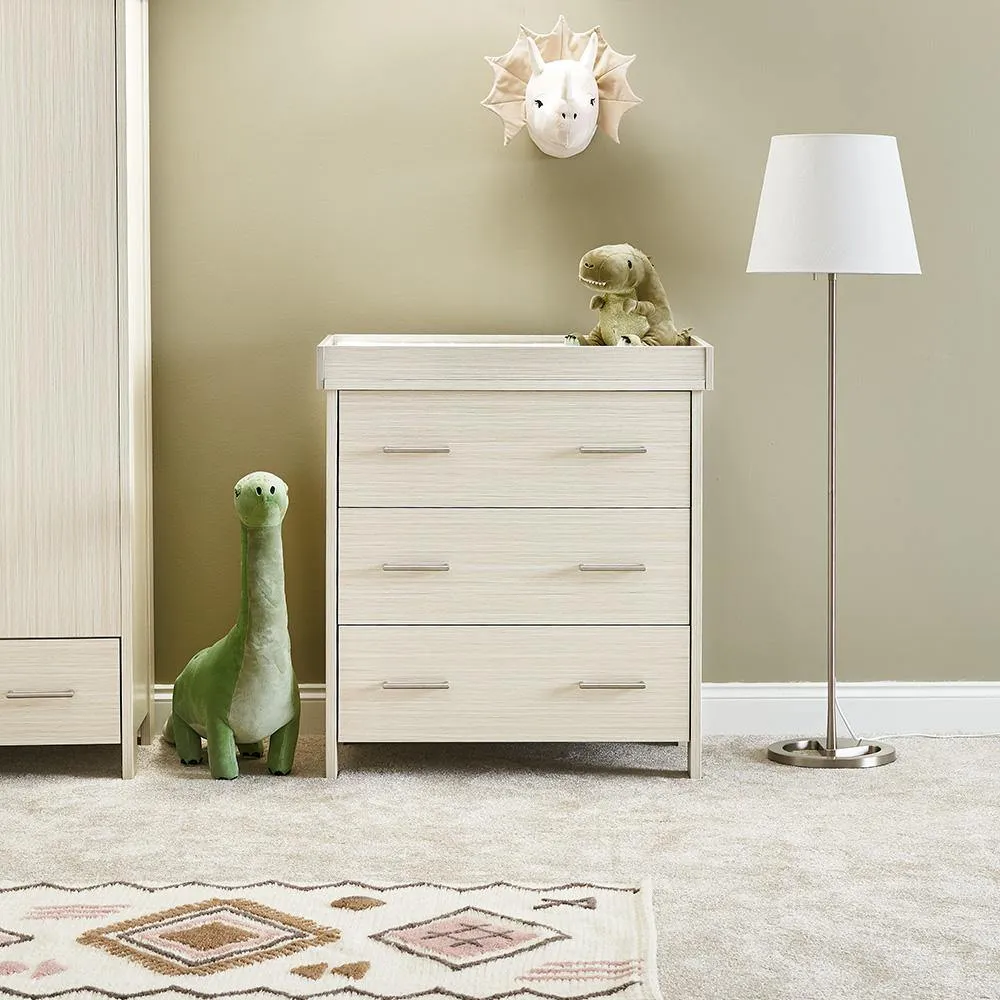 Nika Changing Unit - Grey Wash & White