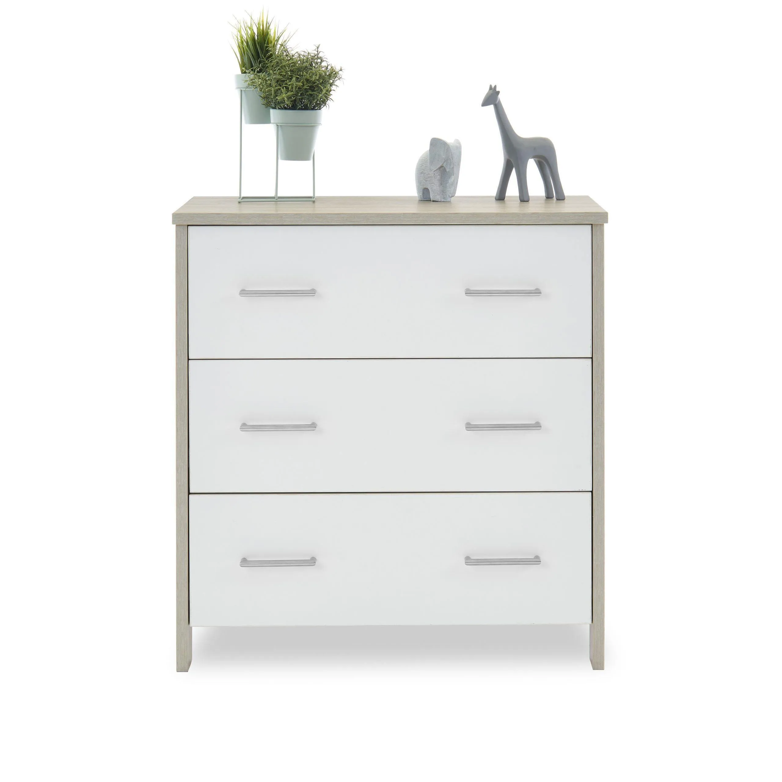 Nika Changing Unit - Grey Wash & White
