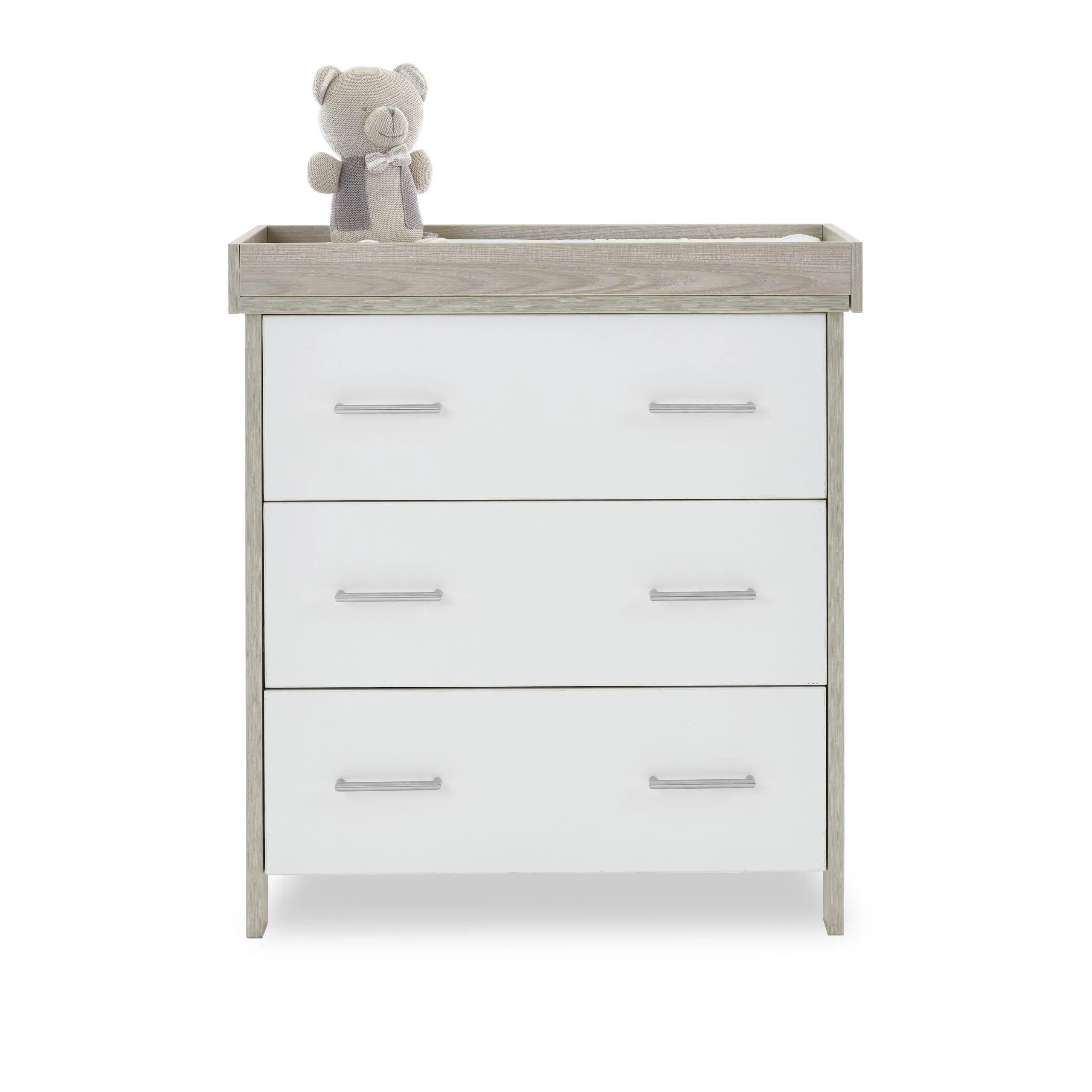 Nika Changing Unit - Grey Wash & White