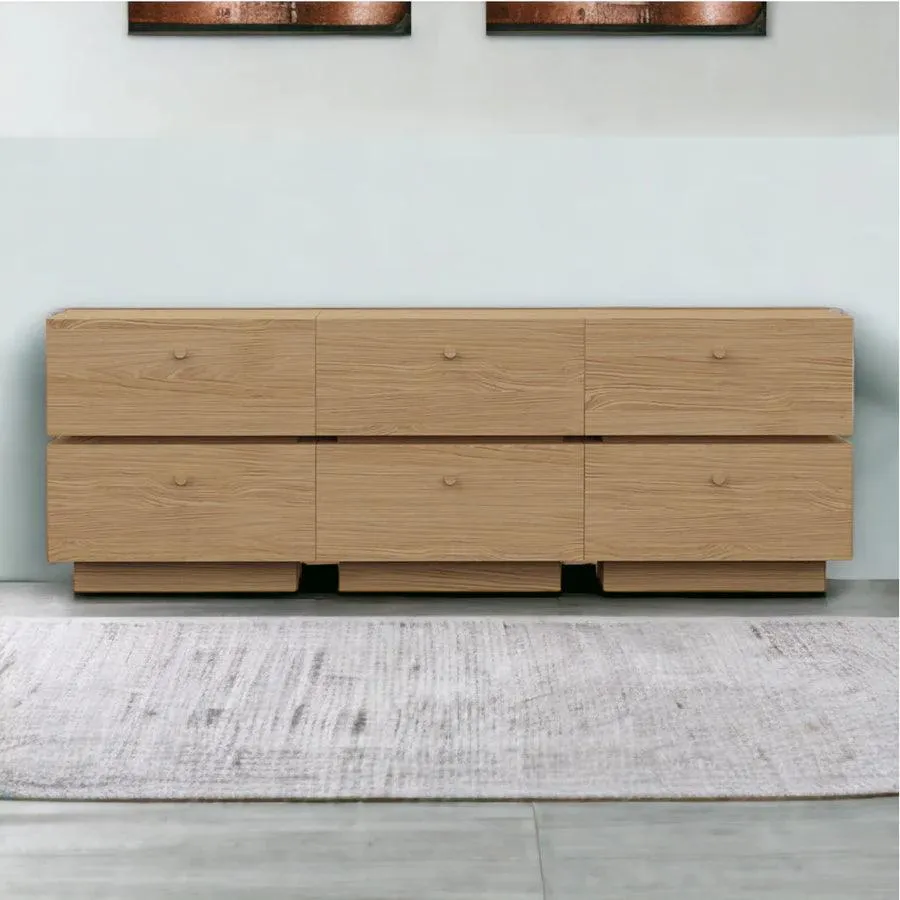 OAK WOOD LARGE TV UNIT