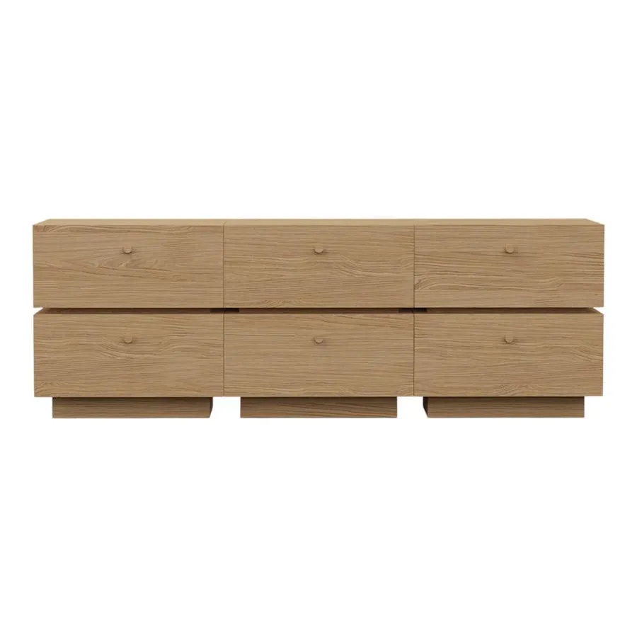 OAK WOOD LARGE TV UNIT