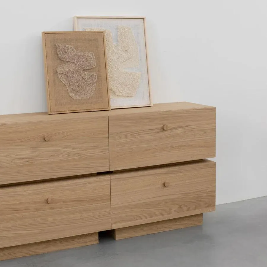 OAK WOOD LARGE TV UNIT