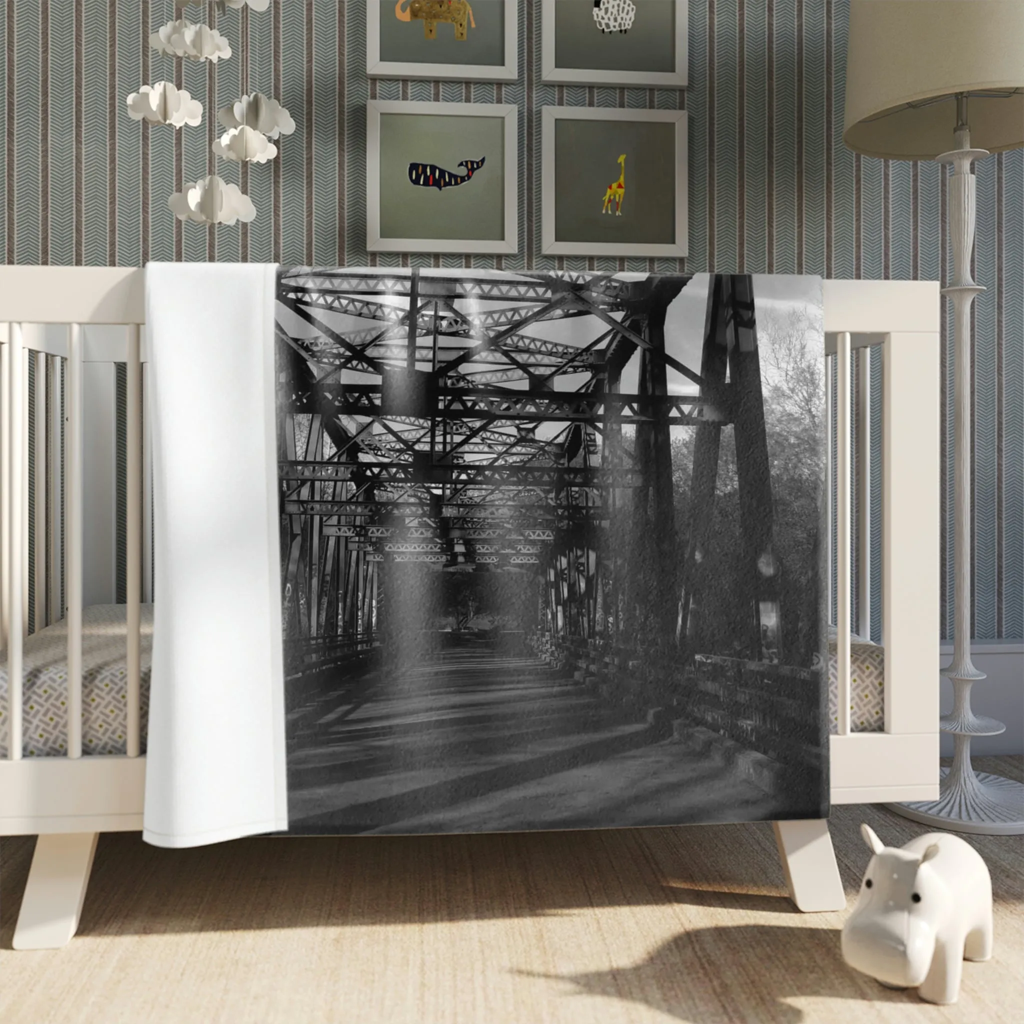 Old Bridge Throw Blanket