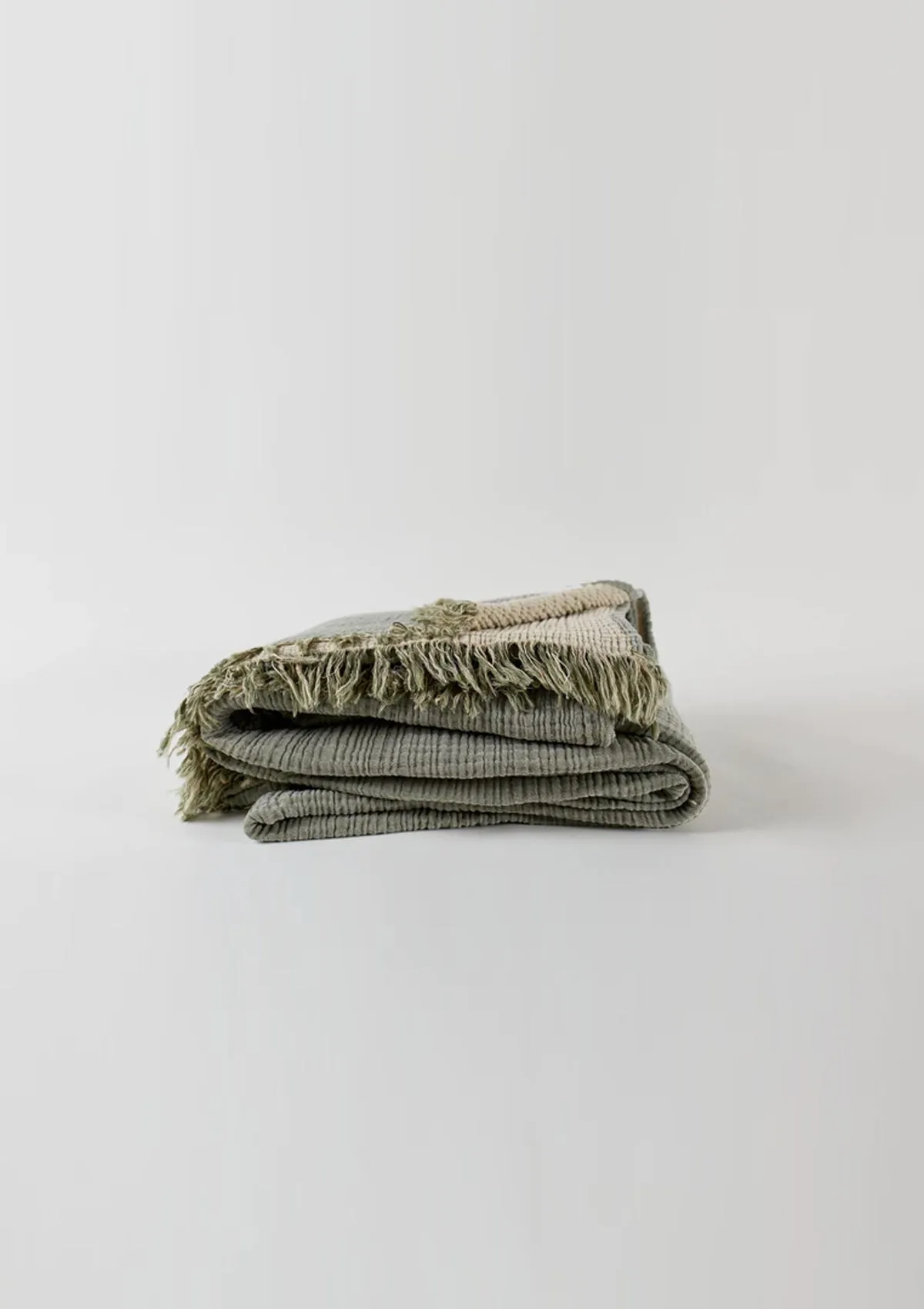 Olive/Clay Enes Cotton Throw